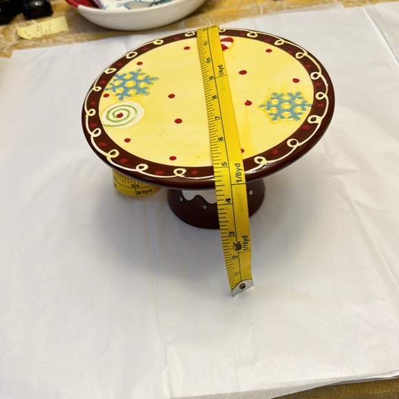 🎉2/15.00🎉 Small Cake/ Cupcake Mini Stand ceramic painted Desert Mambo Group - Picture 7 of 8